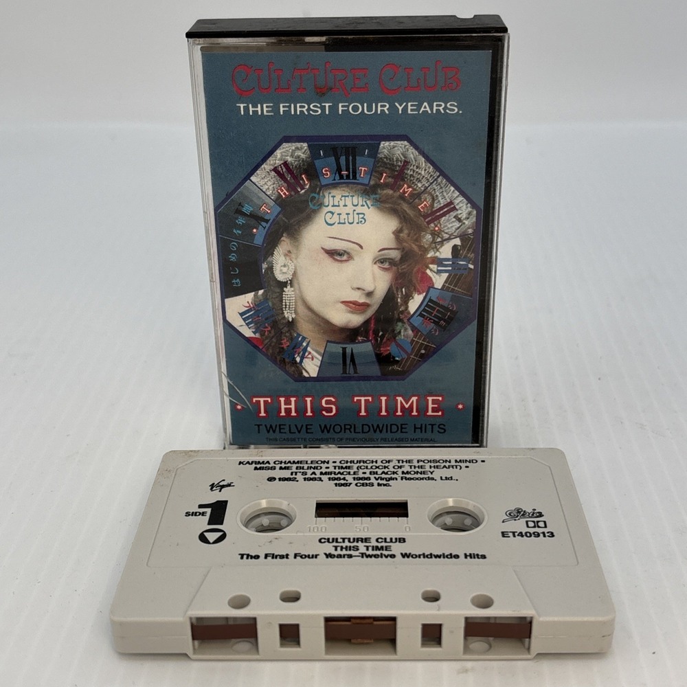 Culture Club This Time The First Four Years Cassette Tape Pop Rock 074644091342